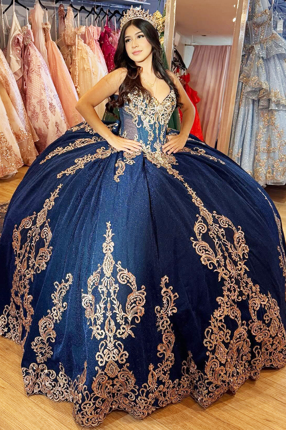 white christmas dresses Elegant Off The Shoulder Yellow Evening Dress,16th Birthday Outfit Y72 –  Simplepromdress main image 1