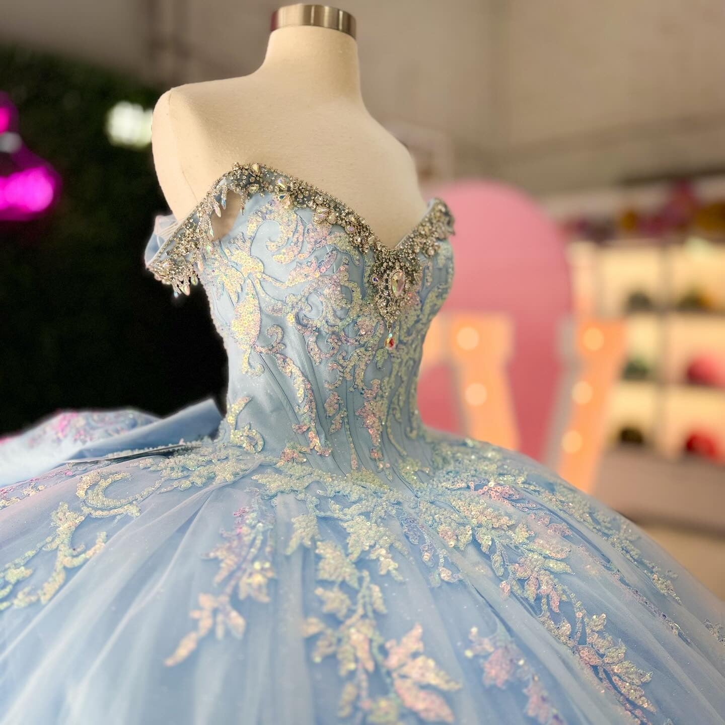 Princess Quinceanera Dresses Tulle Lace Beaded Sweet 16 Birthday Dresses HE228