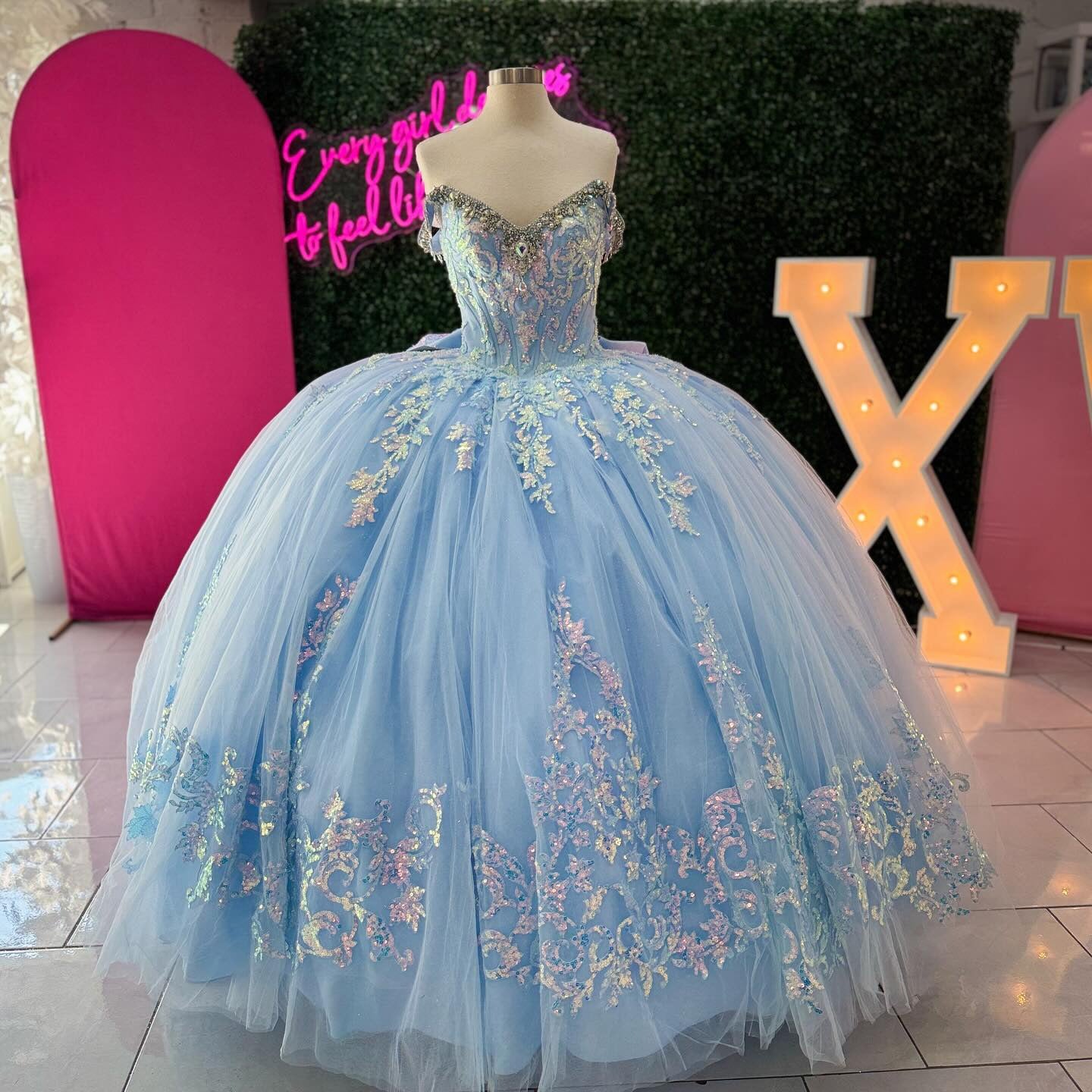Princess Quinceanera Dresses Tulle Lace Beaded Sweet 16 Birthday Dresses HE228
