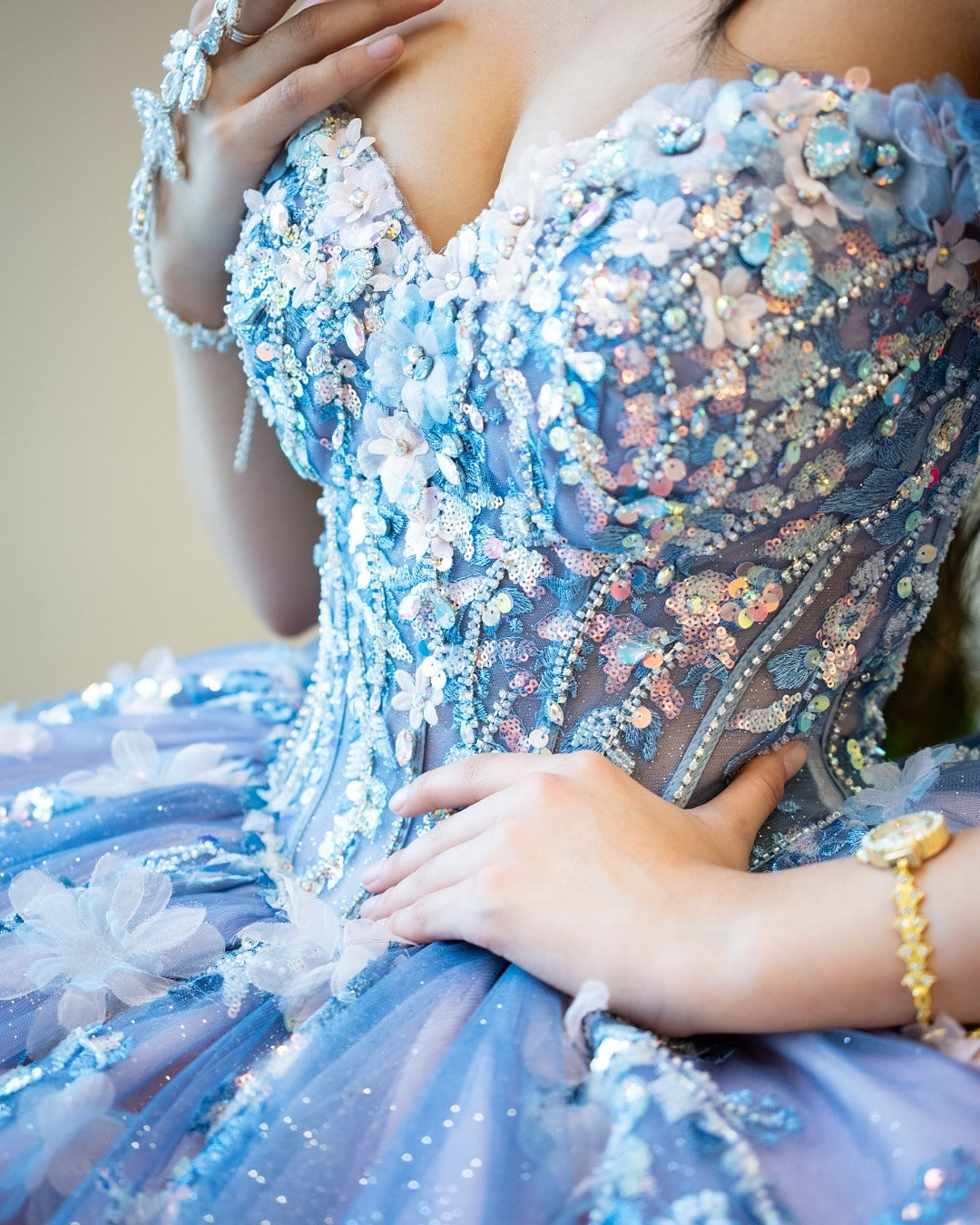 HE096-Hermosos vestidos de quinceañera de tul con hombros descubiertos y apliques de encaje, vestido de fiesta de cumpleaños con escote corazón para dulces 16