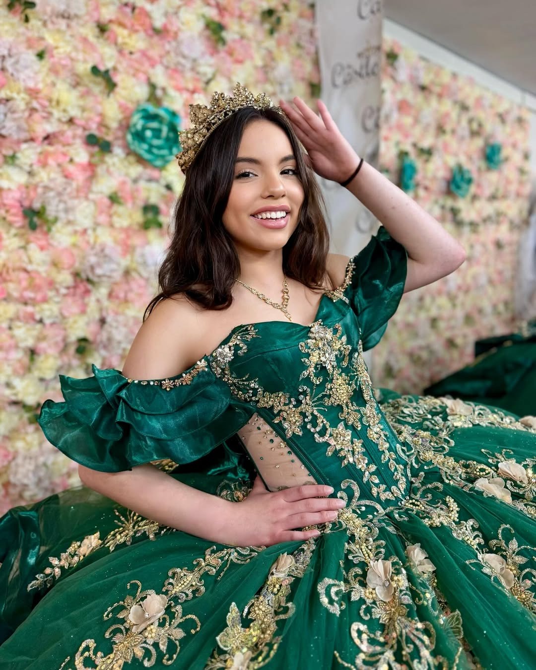Off Shoulder Quinceanera Dresses Tulle Lace Appliques Sweet 16 Party Gowns HE069