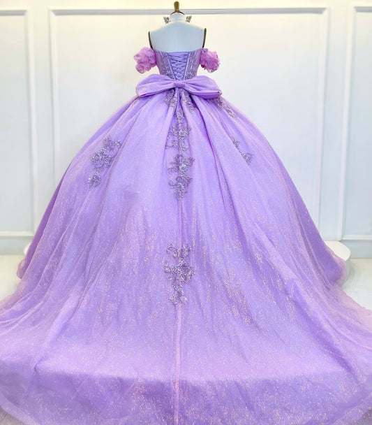 Princess Quinceanera Dresses for Sweet 16 Tulle Lace Beaded Party Dresses HE239