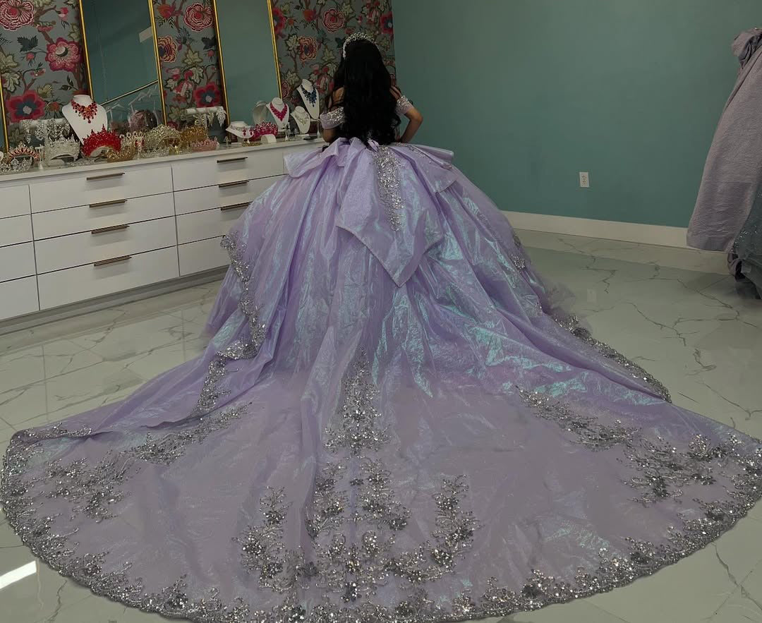 Ball Gown Sweet 16 Quinceanera Dresses Princess Tulle Appliques Party Dresses HE439