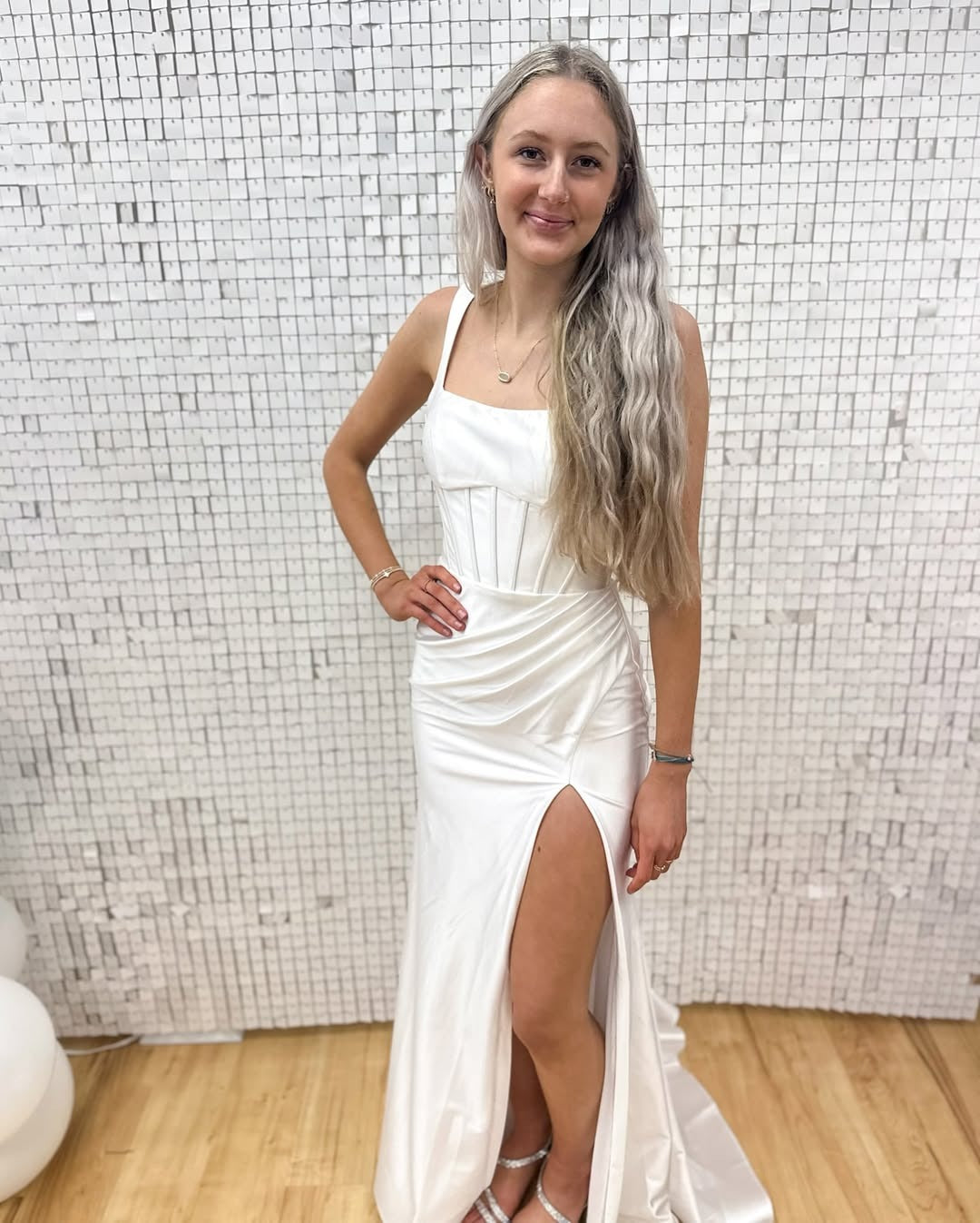 Mermaid Long Prom Dresses Satin Corset Plus Size Backless Evening Party Gowns HE208