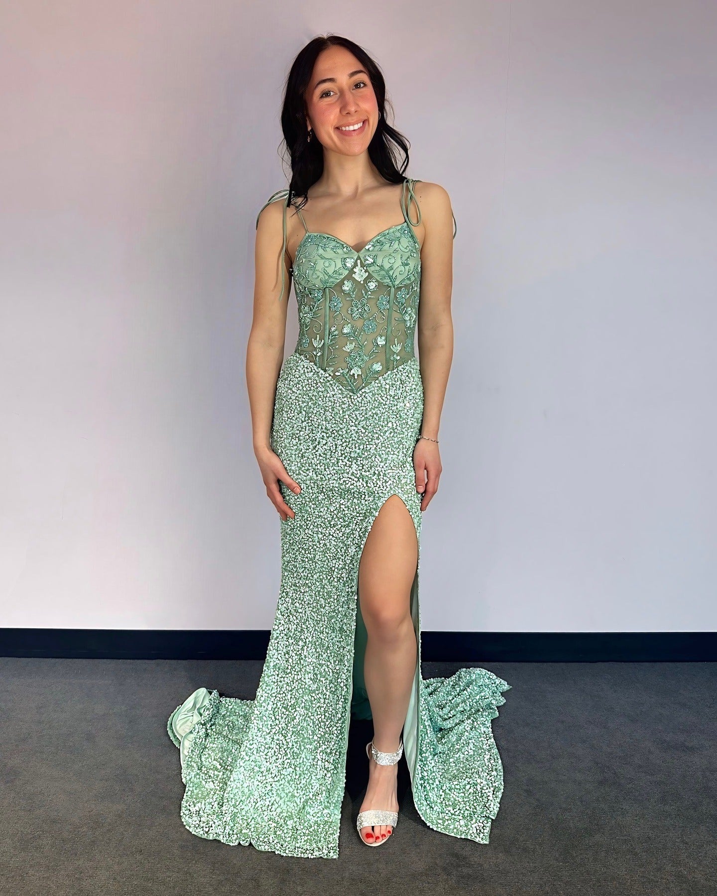HE342-Mermaid Sweetheart Evening Dresses Long with Side Slit Sexy Backless Prom Gowns Corset Plus Size Party Dresses