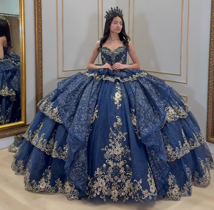 HE158-Hermoso vestido de fiesta de quinceañera con escote en forma de corazón, tul, apliques de encaje, vestido de princesa para fiesta de cumpleaños y graduación para dulces 16