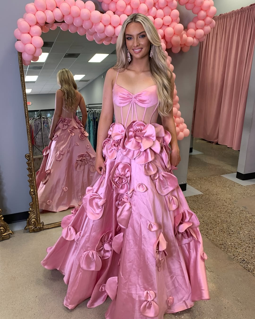 Sweetheart A Line Prom Dresses Long for Women Satin Corset Party Gowns HE369