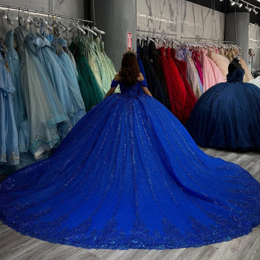 Gorgeous Ball Gown Quinceanera Dresses Tulle Beaded Sweet 16 Party Dresses HE514