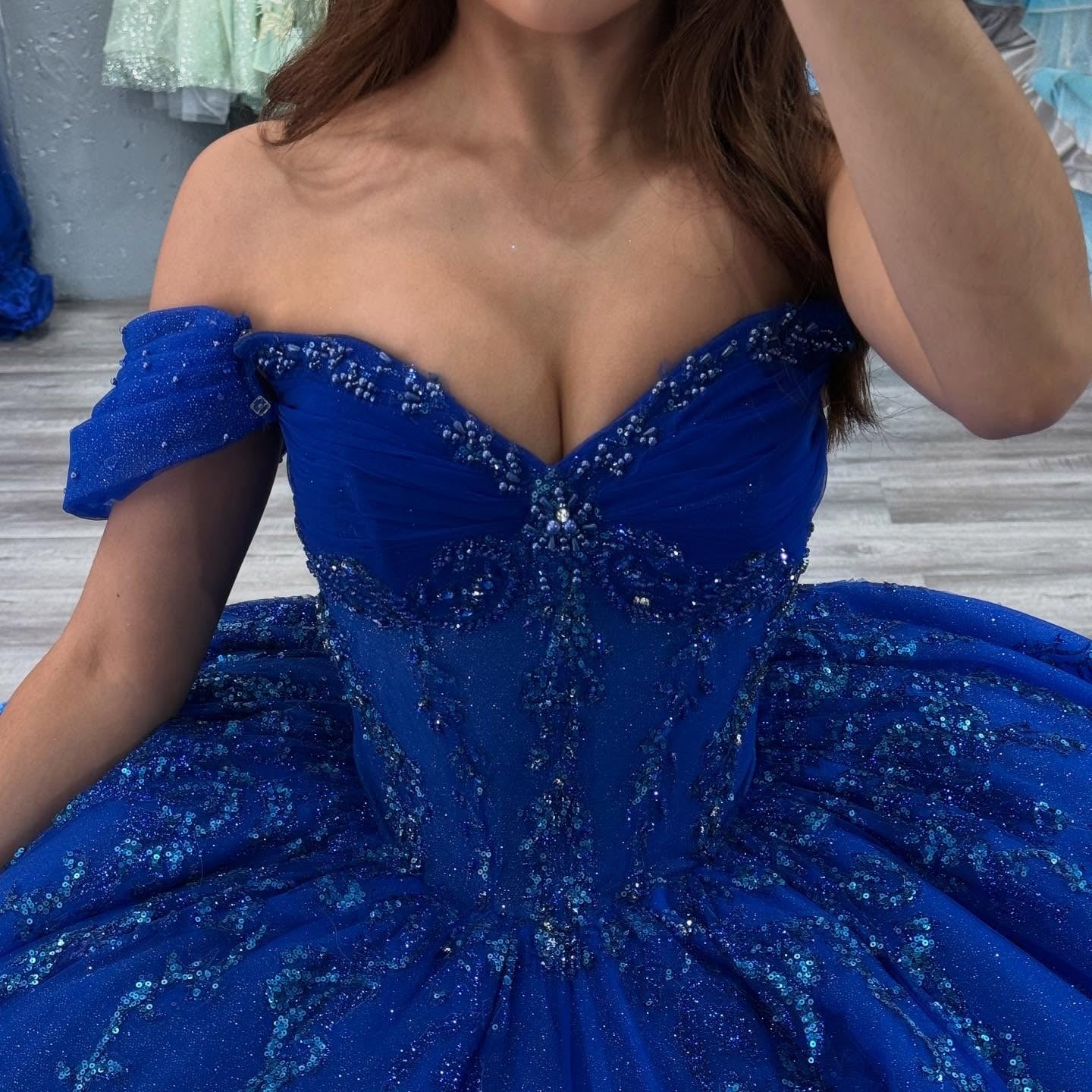 Hermosos vestidos de quinceañera con tul y cuentas, vestidos de fiesta para dulces 16, HE514