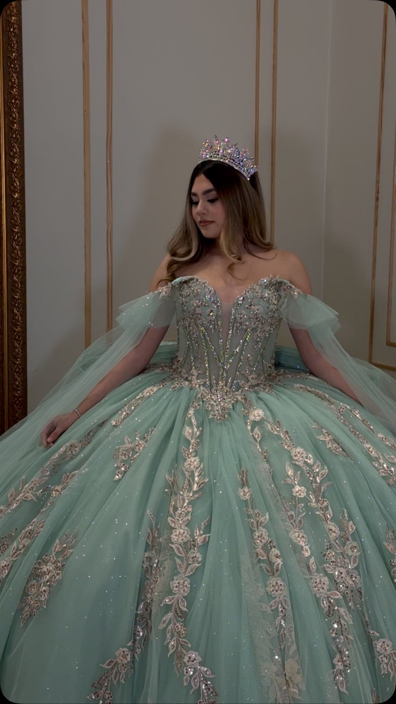 Princess Sweet 16 Quinceanera Dresses Lace Appliqued Birthday Party Dresses HE337