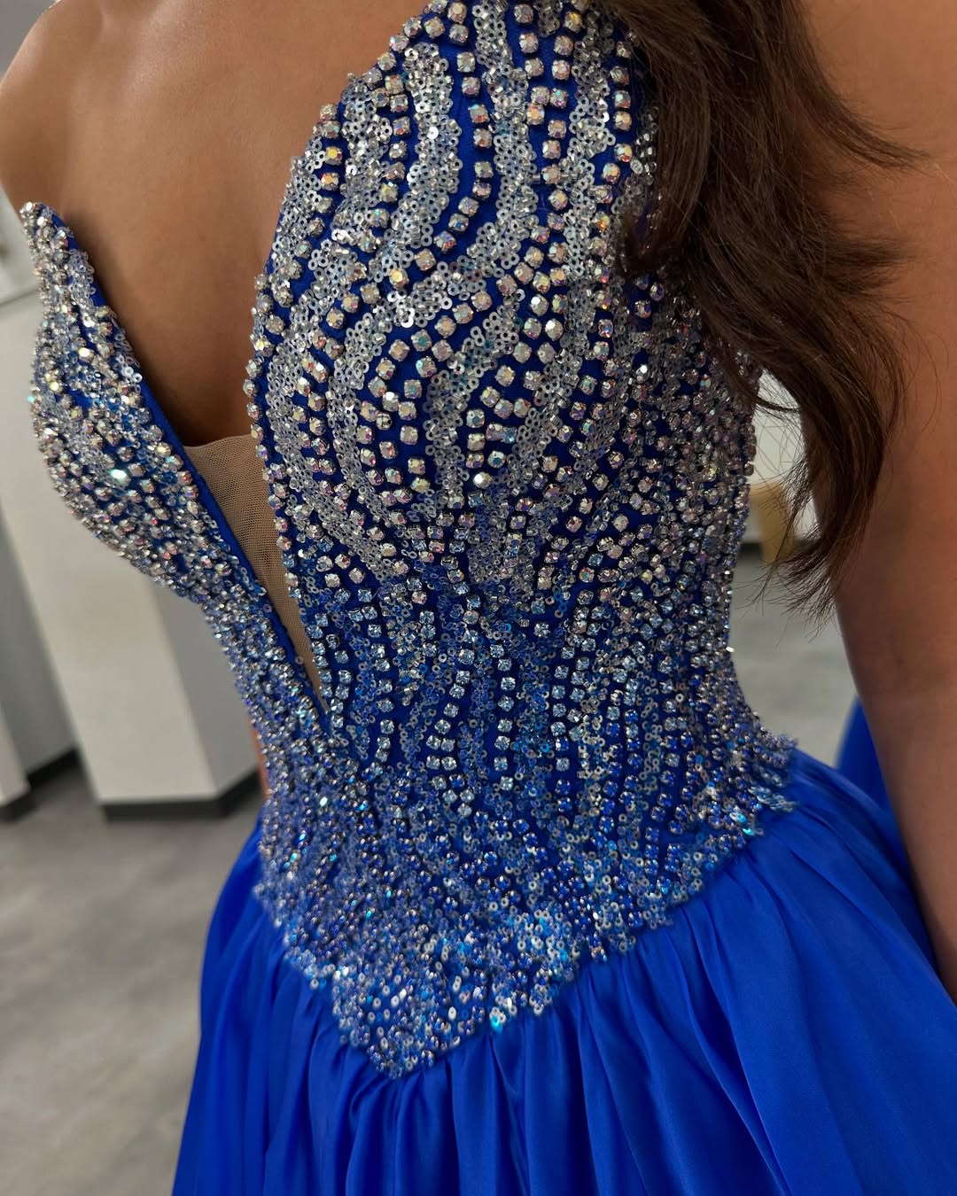 Women's Sweetheart Prom Dresses A Line Satin Beaded Corset Party Gowns HE348