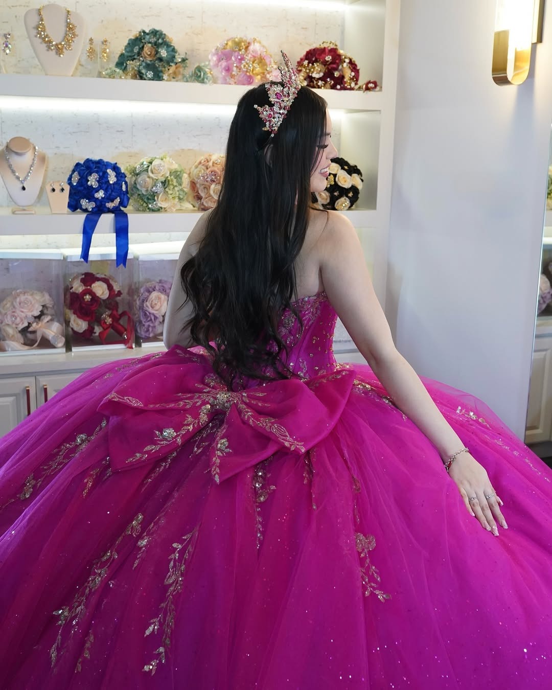 Vestidos de quinceañera con escote corazón y apliques de tul, vestidos de fiesta HE434