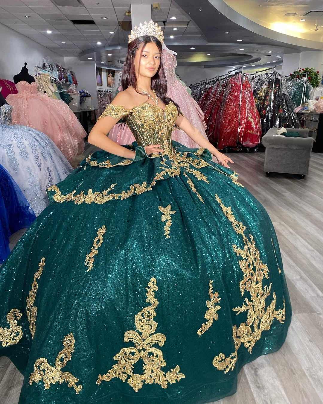 Vestidos de quinceañera con apliques de tul, estilo princesa, para fiesta de dulces 16, HE517