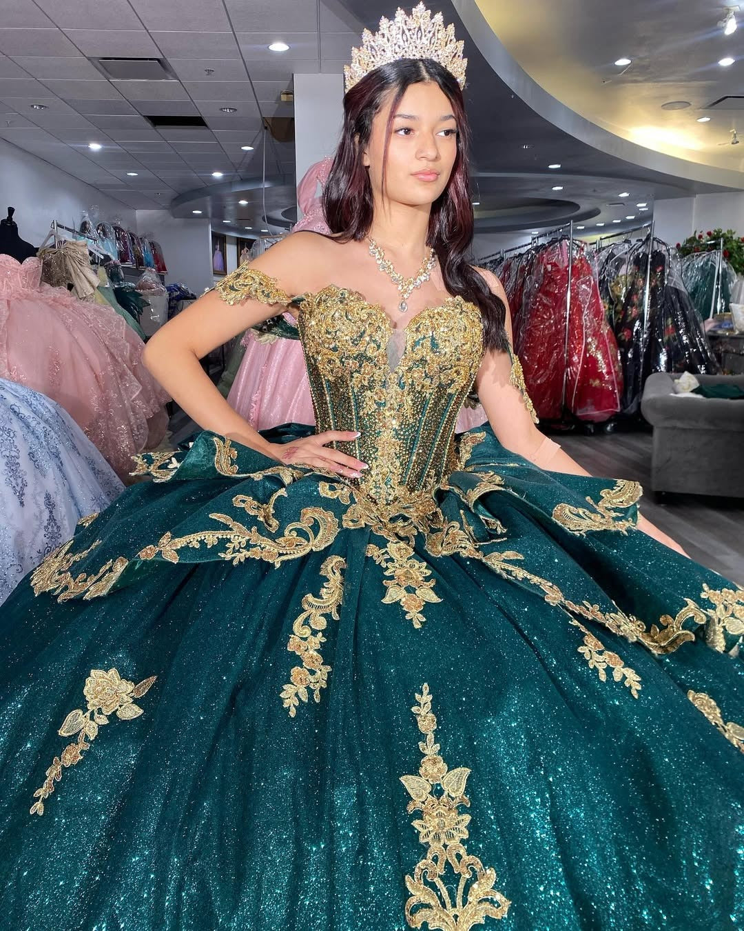 Vestidos de quinceañera con apliques de tul, estilo princesa, para fiesta de dulces 16, HE517