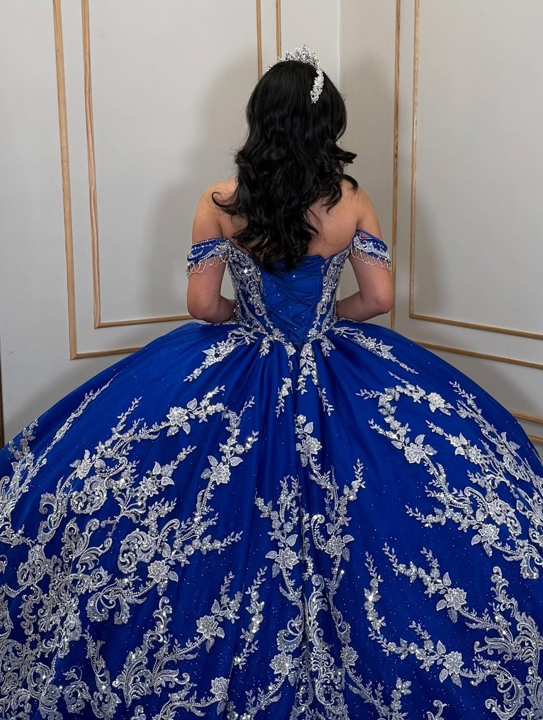 Vestidos de quinceañera con hombros descubiertos, tul princesa, apliques, vestidos de quinceañera HE530