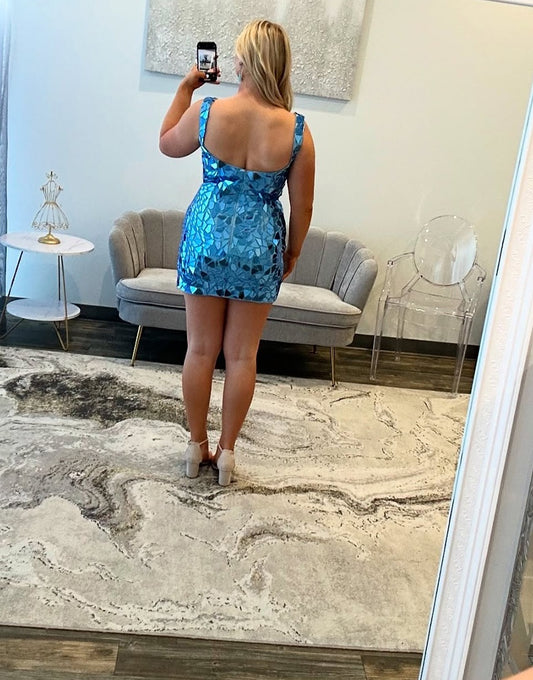 Knee Length Homecoming Dresses for Juniors Plus Size Sheath Cocktail Dresses HE393