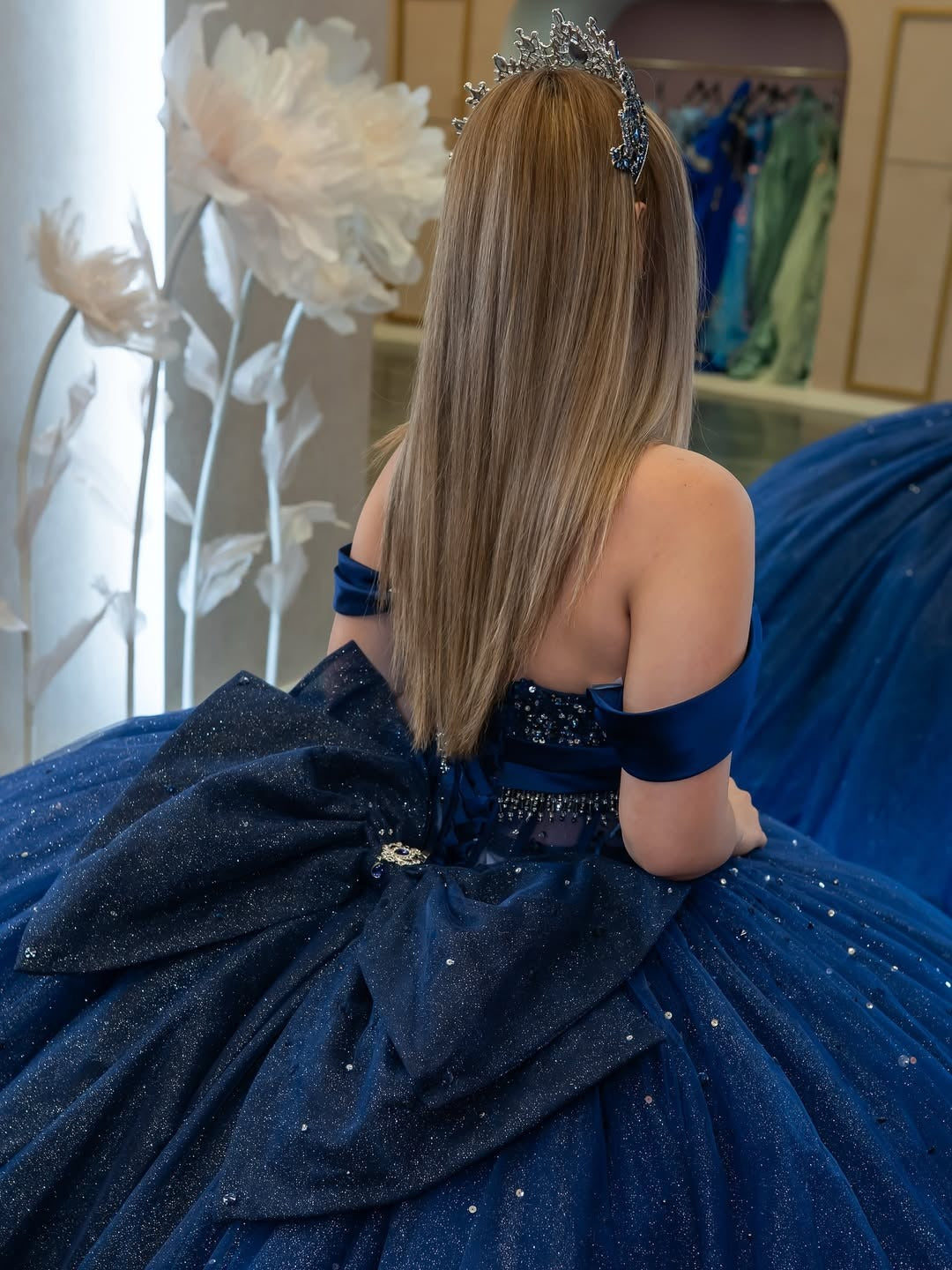 Vestidos de quinceañera con hombros descubiertos, tul princesa, apliques, vestidos de quinceañera HE530
