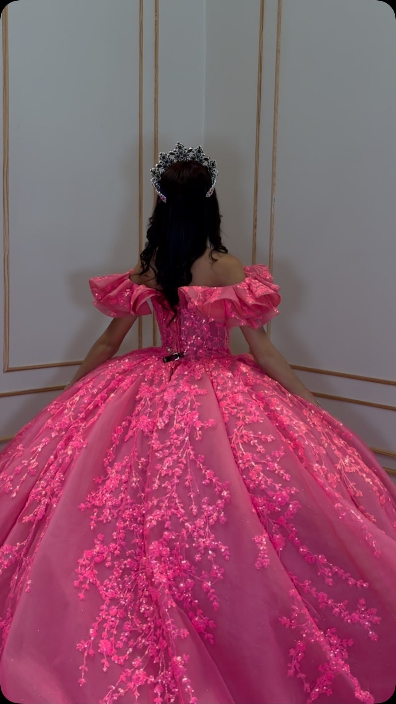 Vestidos de quinceañera con hombros descubiertos, tul princesa, apliques, vestidos de quinceañera HE530