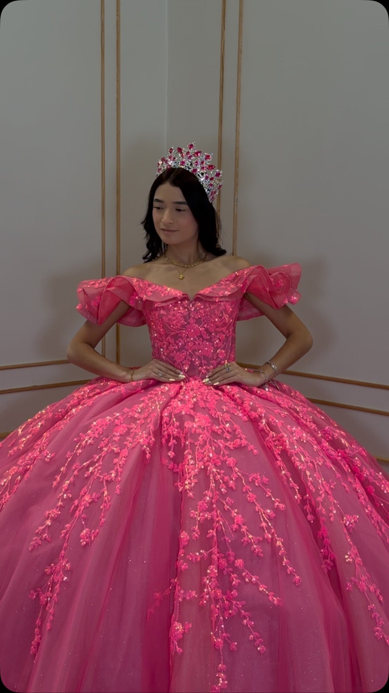 Vestidos de quinceañera con hombros descubiertos, tul princesa, apliques, vestidos de quinceañera HE530