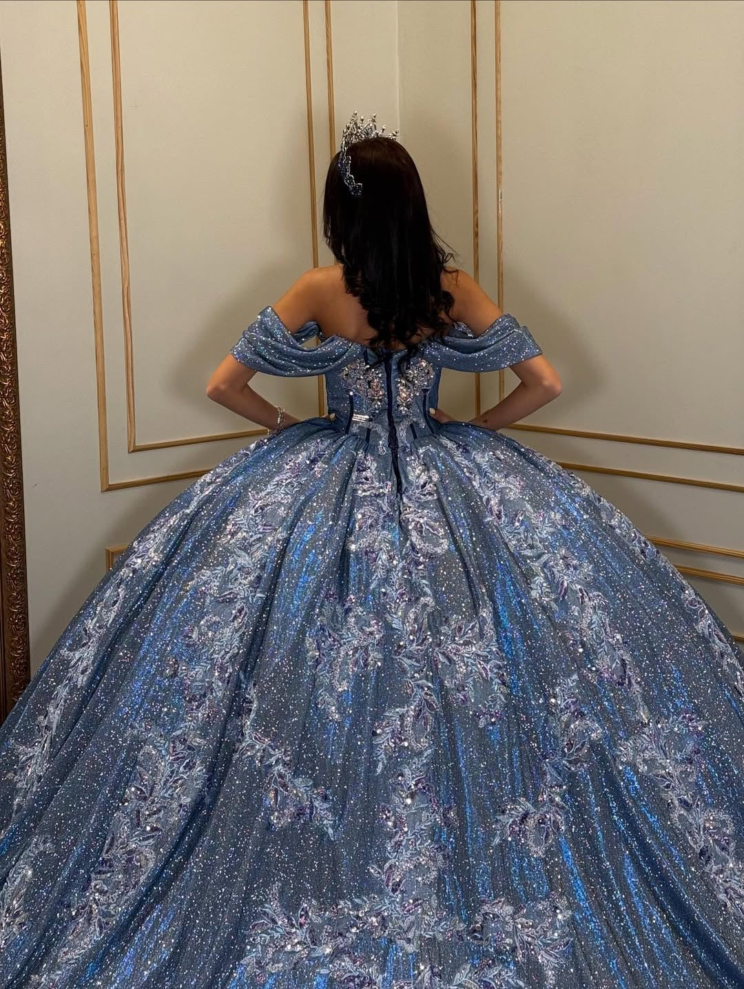 Vestidos de quinceañera con hombros descubiertos, tul princesa, apliques, vestidos de quinceañera HE530
