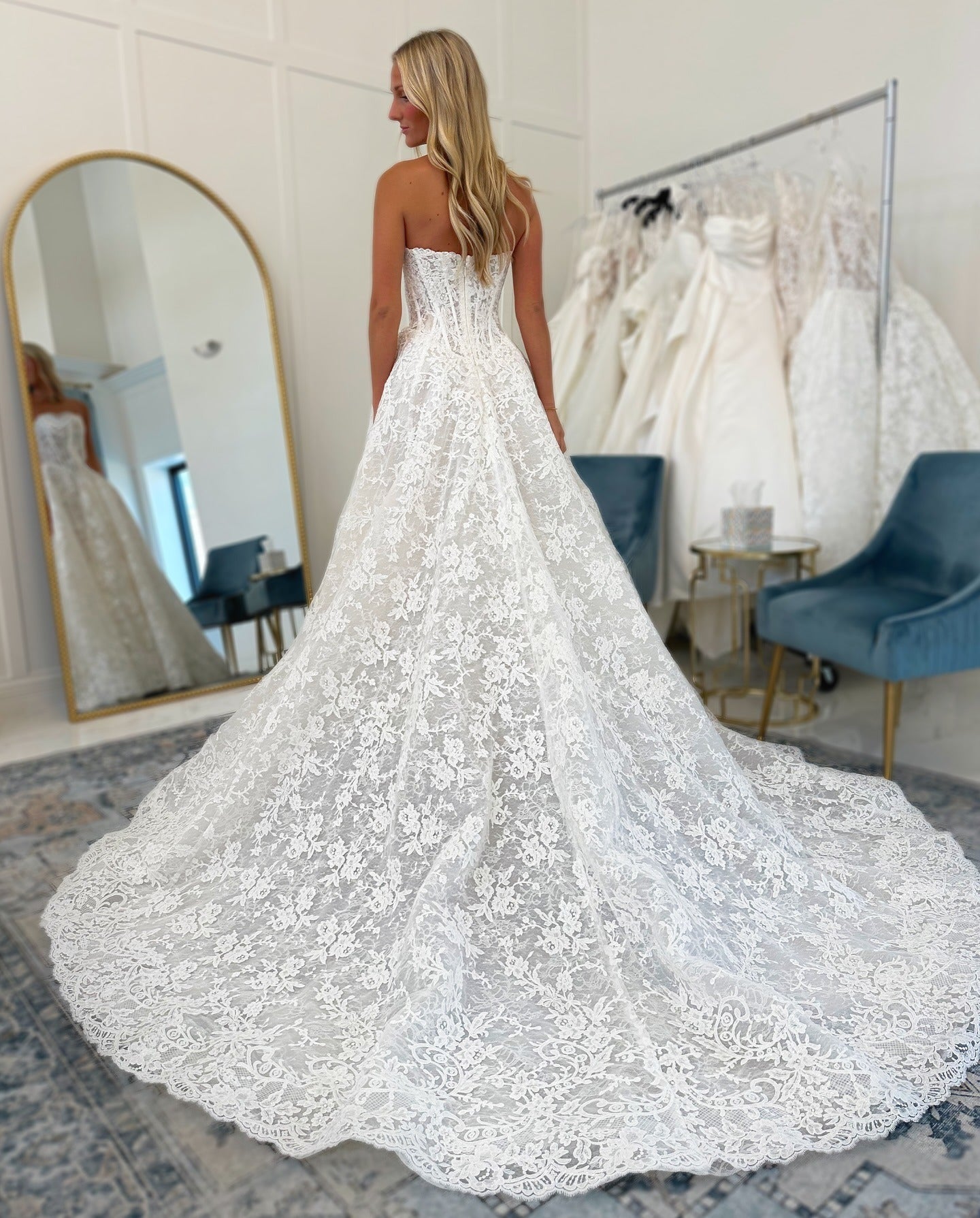 A Line Sweetheart Lace Plus Size Bohemian Wedding Dresses for Bride HE827