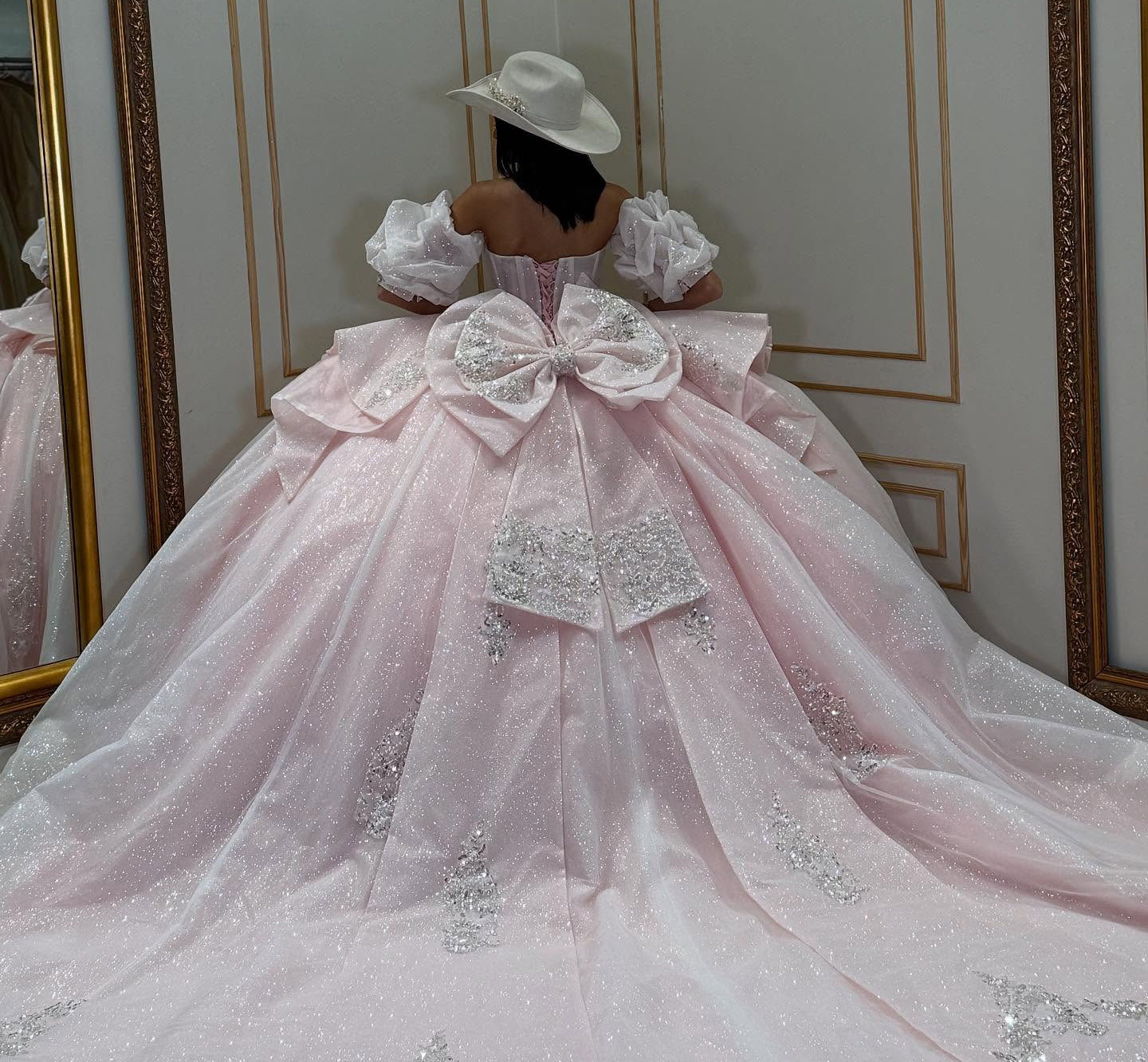Vestidos de quinceañera con hombros descubiertos, tul princesa, apliques, vestidos de quinceañera HE530