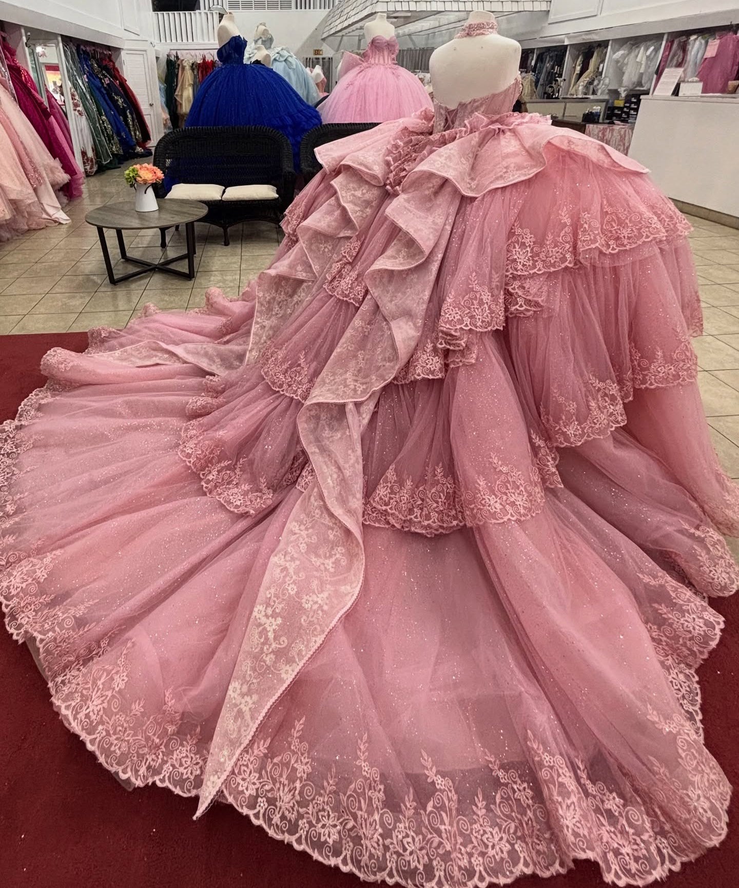 Sweetheart Gorgeous Corset Tulle Lace Beaded Quinceanera Dresses for Sweet 16 HE945