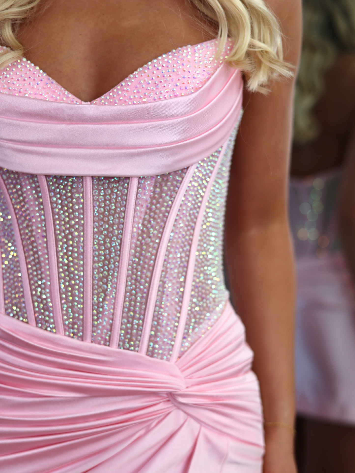 Sweetheart Satin Homecoming Dresses Short Corset Sequined Party Gowns for Juniors HE1807