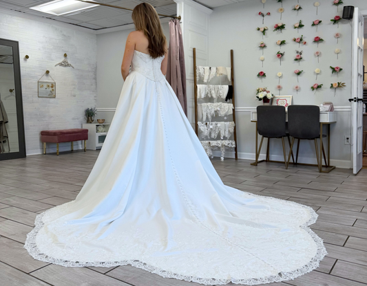 Sweetheart A-Linie Tüll 3D Blumen Strand Brautkleider für die Braut HE878