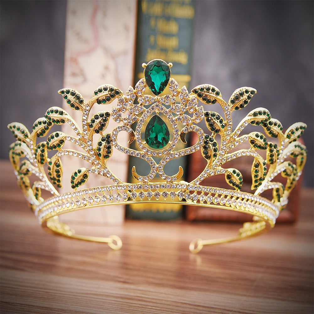 HE296-Crystal Crown for Women Princess Tiaras Rhinestone Wedding Bridal Hair Accessories Sweet 16 Birthday Party Quinceanera Photo Props