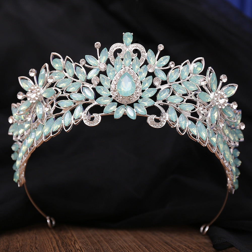 HE306-Women's Crystal Crown Princess Tiaras Rhinestone Wedding Bridal Hair Accessories Sweet 16 Birthday Prom Party Queen Headband