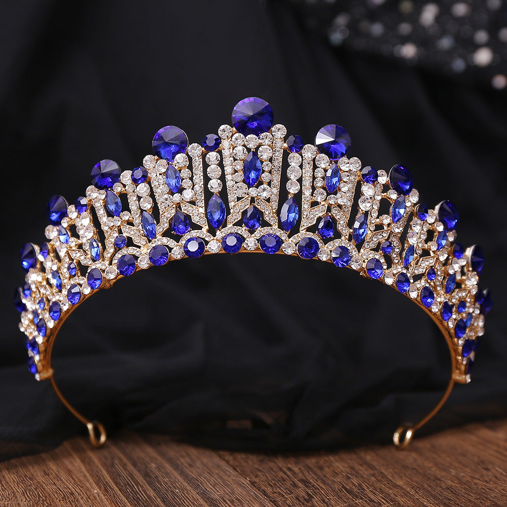 HE298-Crystal Quinceanera Birthday Crown Wedding Dress Accessories Bridal Crown Birthday Prom Tiaras Bridal Hair Accessories