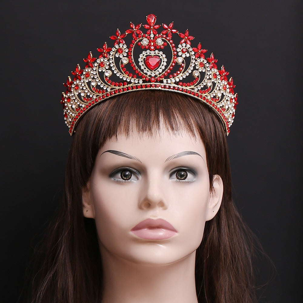 HE294-Crystal Crown for Women Princess Rhinestone Tiaras Queen Headband Wedding Birthday Prom Bridal Hair Accessories