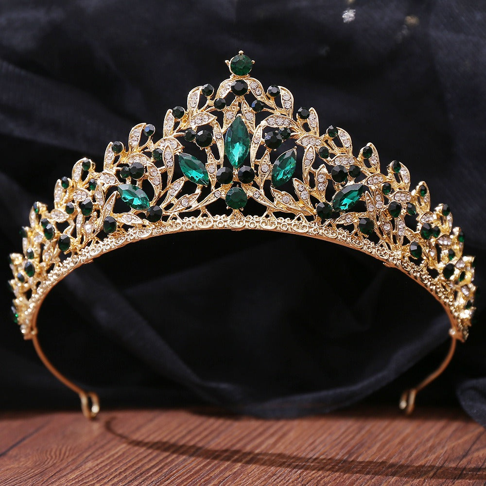 HE304-Crystal Crown for Women Princess Tiaras Rhinestone Sweet 16 Birthday Prom Party Quinceanera Bridal Hair Accessories