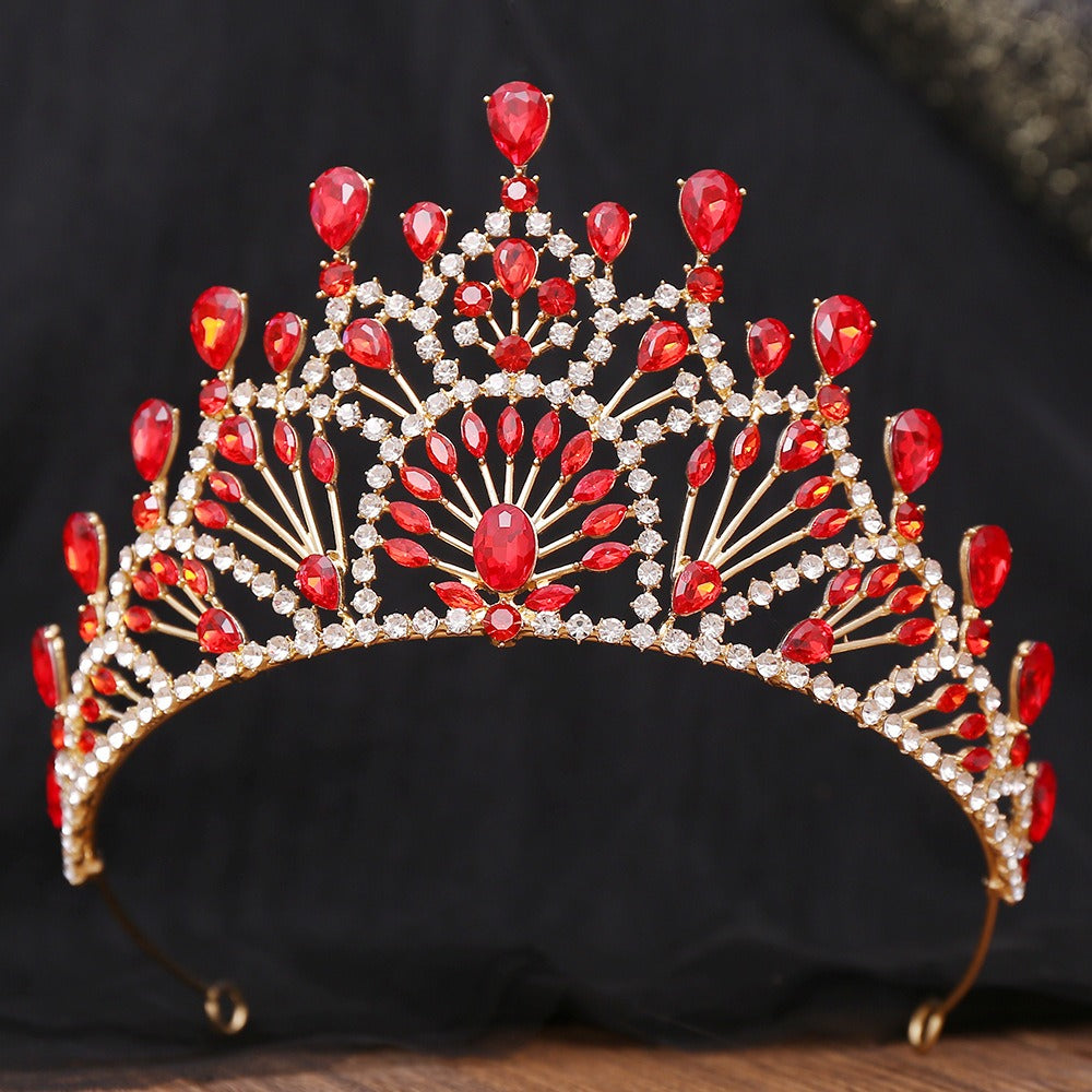 Crystal Princess Crown for Women Tiaras Rhinestone Queen Headband HE292