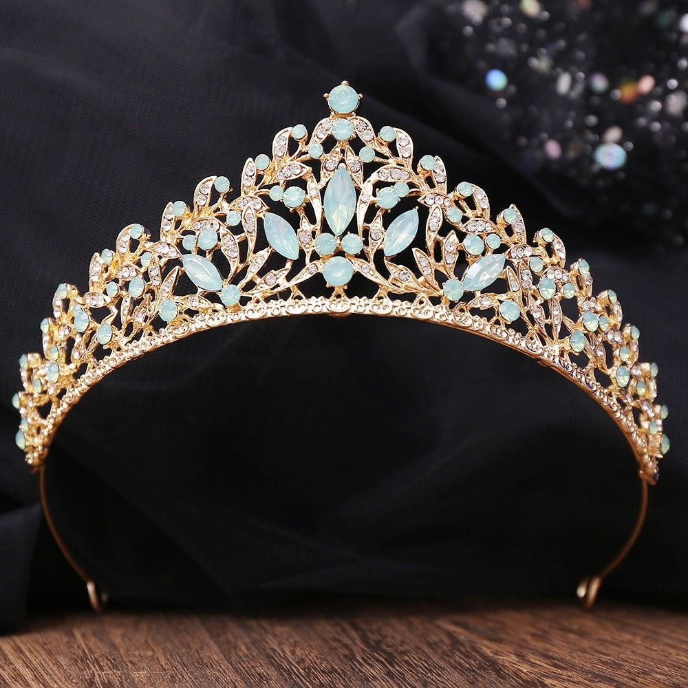 HE304-Crystal Crown for Women Princess Tiaras Rhinestone Sweet 16 Birthday Prom Party Quinceanera Bridal Hair Accessories