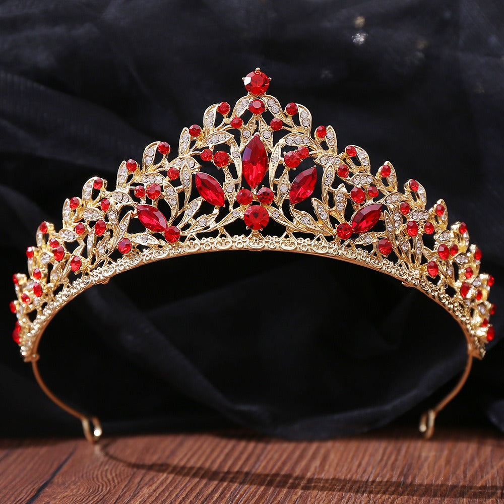 HE304-Crystal Crown for Women Princess Tiaras Rhinestone Sweet 16 Birthday Prom Party Quinceanera Bridal Hair Accessories