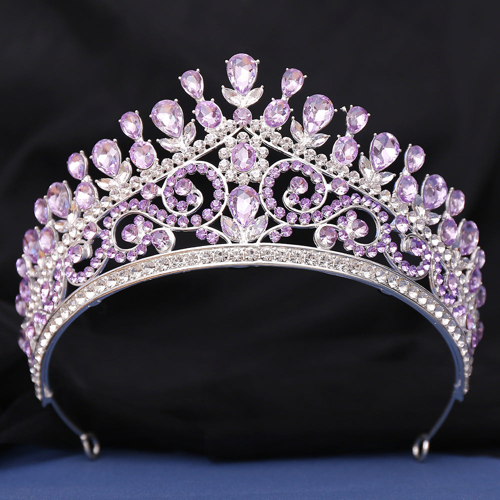HE301-Crystal Crown for Women Princess Tiaras Rhinestone Wedding Bridal Hair Accessories Sweet 16 Birthday Prom Party Quinceanera Crowns