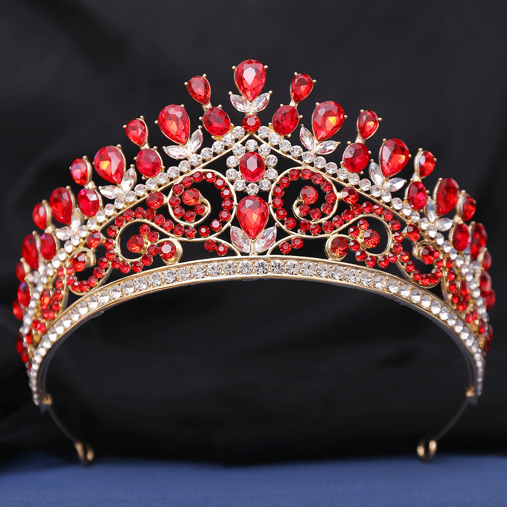 HE301-Crystal Crown for Women Princess Tiaras Rhinestone Wedding Bridal Hair Accessories Sweet 16 Birthday Prom Party Quinceanera Crowns