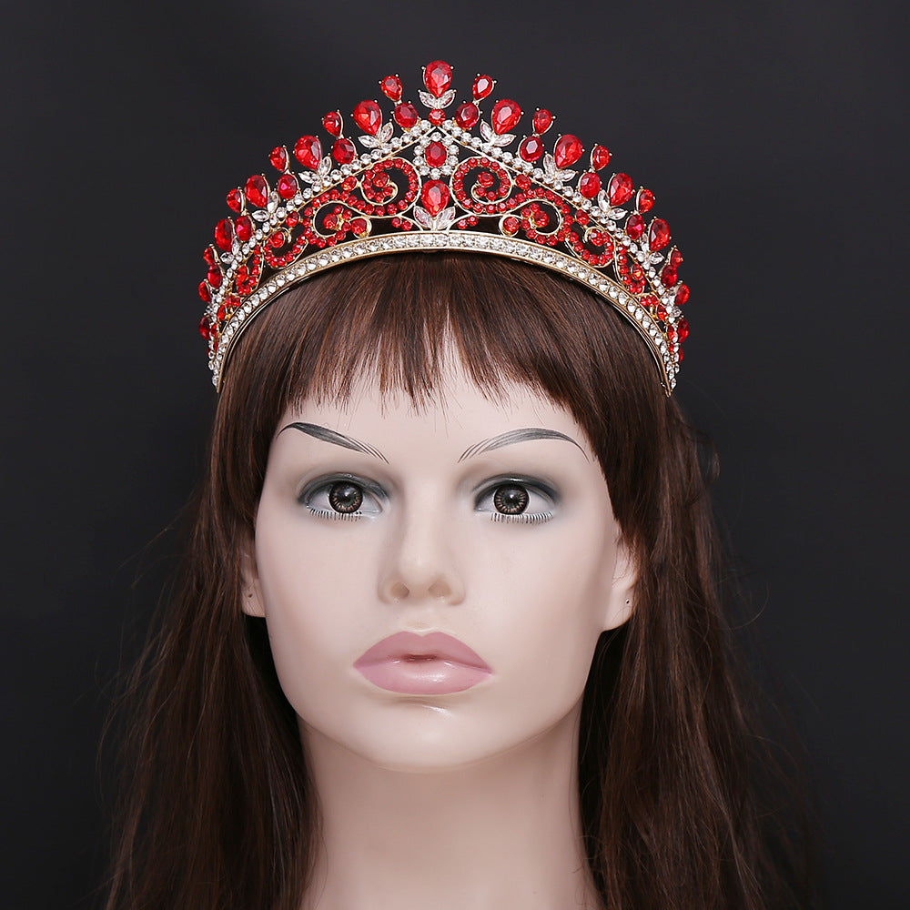 HE301-Crystal Crown for Women Princess Tiaras Rhinestone Wedding Bridal Hair Accessories Sweet 16 Birthday Prom Party Quinceanera Crowns