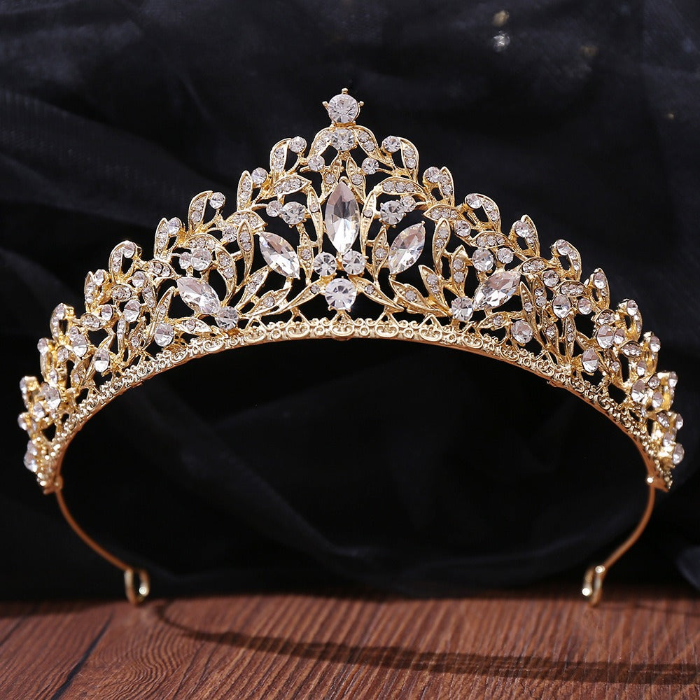 HE304-Crystal Crown for Women Princess Tiaras Rhinestone Sweet 16 Birthday Prom Party Quinceanera Bridal Hair Accessories