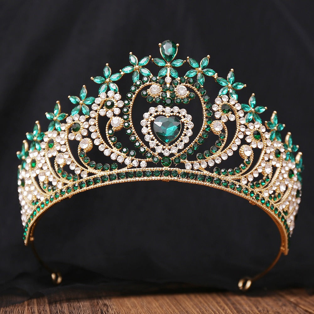 HE294-Crystal Crown for Women Princess Rhinestone Tiaras Queen Headband Wedding Birthday Prom Bridal Hair Accessories