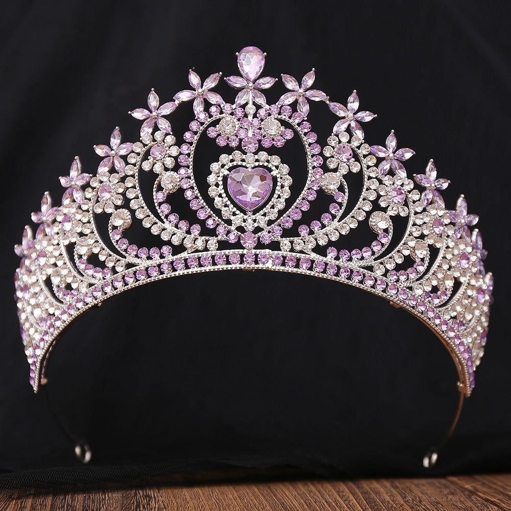 HE294-Crystal Crown for Women Princess Rhinestone Tiaras Queen Headband Wedding Birthday Prom Bridal Hair Accessories