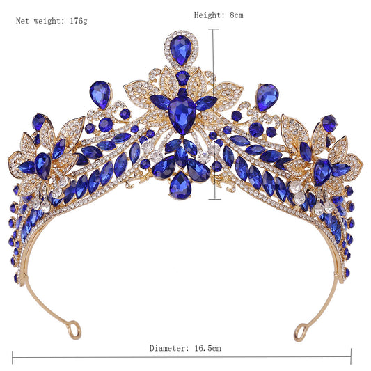 Women's Crystal Crown Princess Rhinestone Tiaras Wedding Bridal Hair Accessories HE299