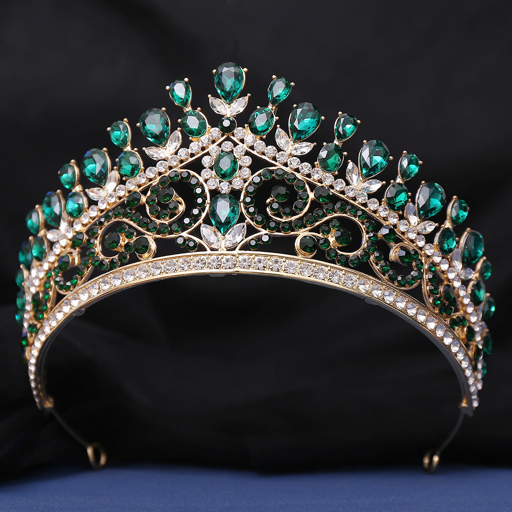 HE301-Crystal Crown for Women Princess Tiaras Rhinestone Wedding Bridal Hair Accessories Sweet 16 Birthday Prom Party Quinceanera Crowns