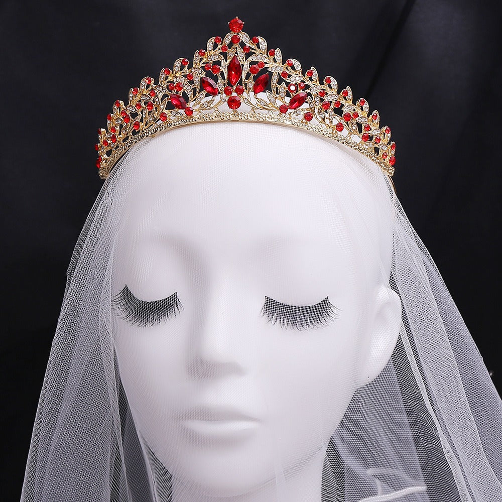Crystal Crown for Women Princess Tiaras Rhinestone Bridal Hair Accessories HE304