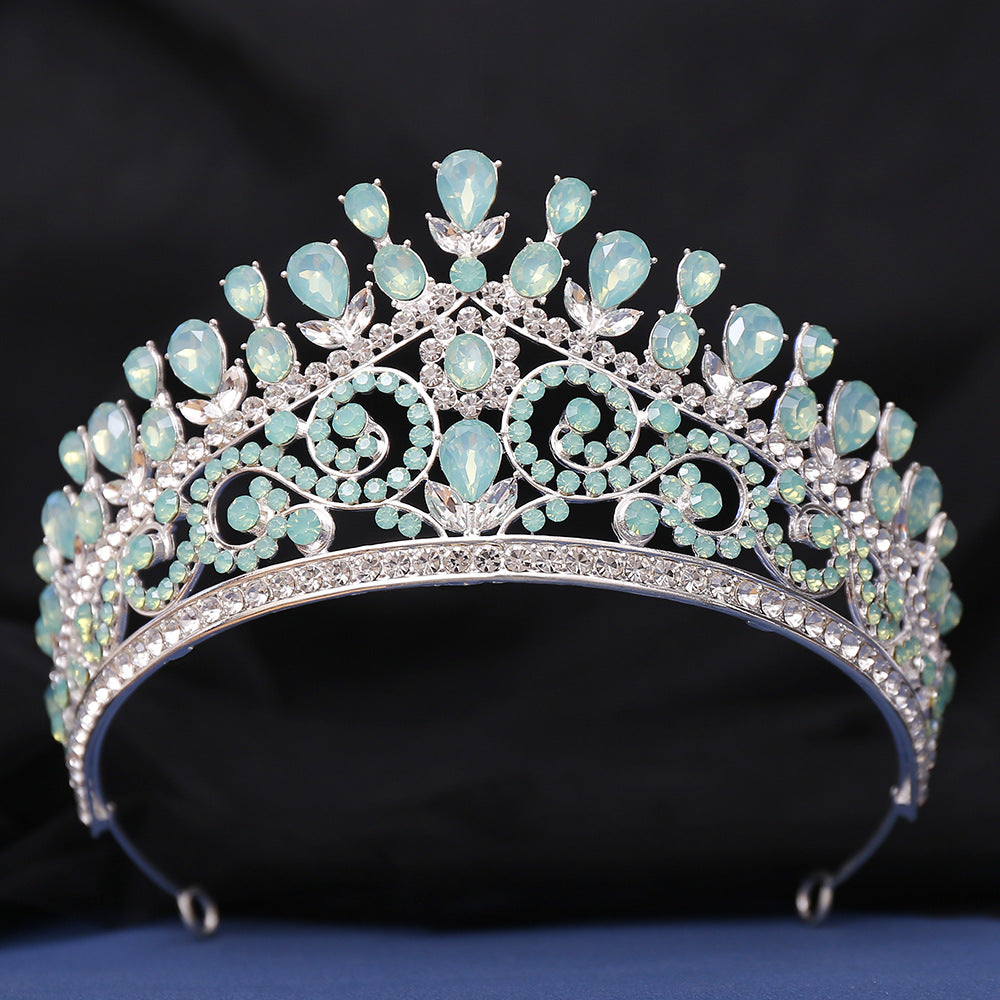 HE301-Crystal Crown for Women Princess Tiaras Rhinestone Wedding Bridal Hair Accessories Sweet 16 Birthday Prom Party Quinceanera Crowns