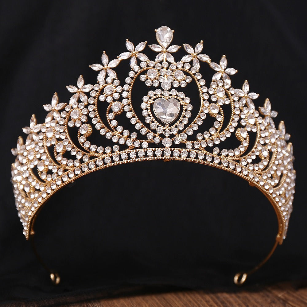HE294-Crystal Crown for Women Princess Rhinestone Tiaras Queen Headband Wedding Birthday Prom Bridal Hair Accessories