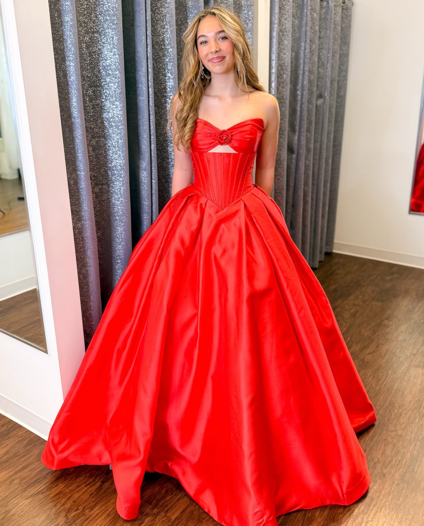 Women's A Line Satin Long Prom Dresses Sweetheart Keyhole Evening Party Gowns HE1242