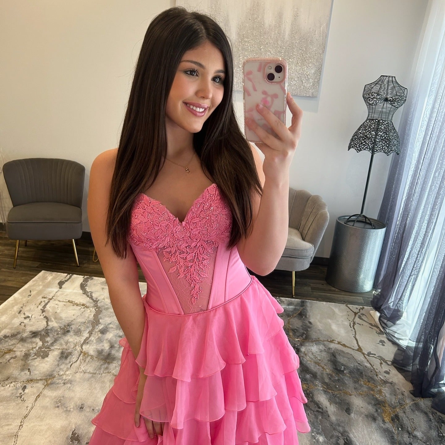 Vestido de noche largo de sirena con un hombro descubierto y lentejuelas brillantes, HE370